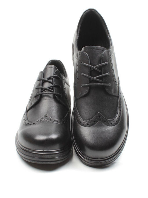 03-5063 BLACK Полуботинки женские (натуральная кожа)