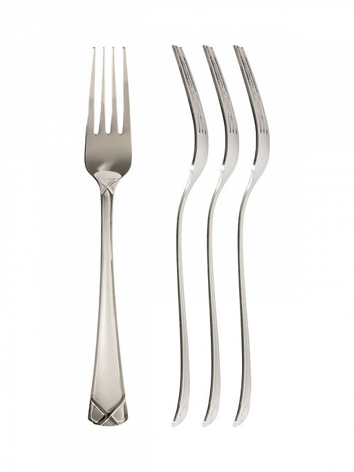 Набор столовых приборов 16 шт. серебро нержавеющая сталь - Lucky фото 5