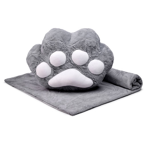 Мягкая игрушка "Кот Лапка" 40 см, с пледом (1,1х1,6м)