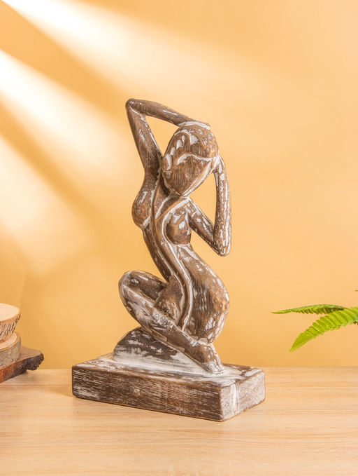 Сувенир «Изящество», 20×10×35 см, дерево, коричневый