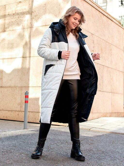 22305 Пальто дем. белый - Dizzyway фото 2