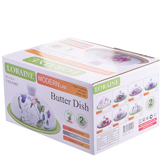 28920 Масленка с крышкой 2 предмета LR (х24) - Mayer&boch фото 2