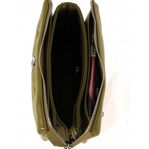 Сумка женская искусственная кожа Marrivina-22027, 3отд, плечевой ремень, зеленый SALE 262613 - Adelia фото 3