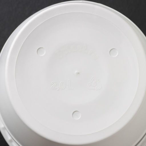 Цена за 2 шт. Горшок для цветов с поддоном «Венеция», 2 л, d=16 см, белый