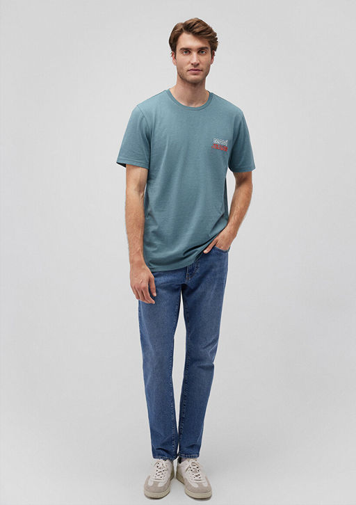 Mavi Jeans Bask?l? Yesil Tisort  фото 2