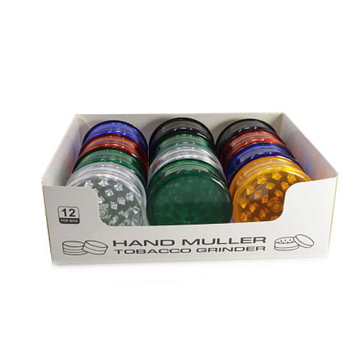 Гриндер Измельчитель табака с контейнером пластик упаковка 12 шт - Сандаловый дом фото 4