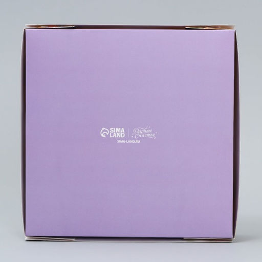 Цена за 5 шт. Коробка для конфет, кондитерская упаковка, 9 ячеек, «Для тебя», 14.7×14.7×3.5 см