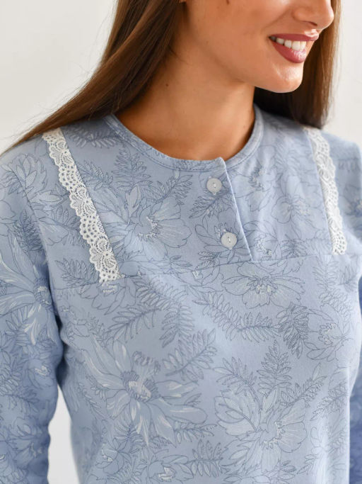 Сорочка женская Нина Голубой - Modamica фото 17