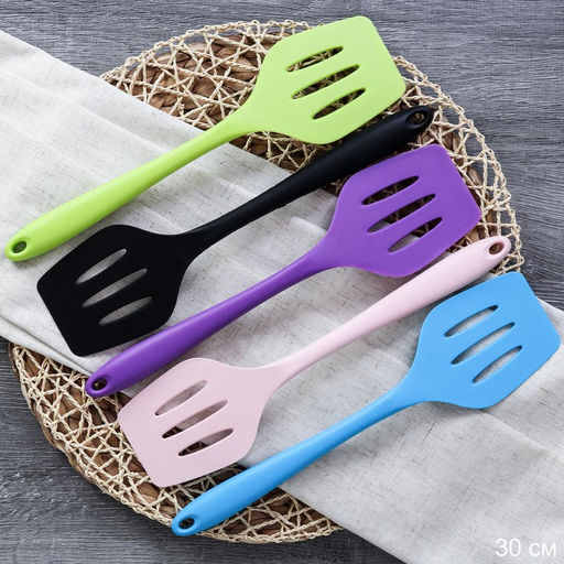 Лопатка с прорезями 30 см силиконовая / L -779 /уп 375/ - ГалеонТрейд фото 7