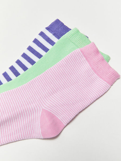 ?izgili K?z ?ocuk Soket ?orap 3l? - Waikiki фото 3