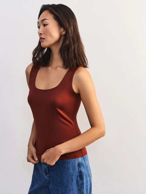 Базовый топ с широкими бретелями LUCKY0526-21 / Zarina