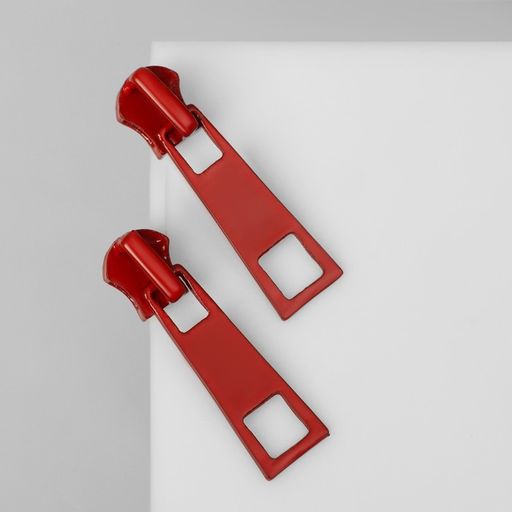 Серьги металл Молнии, цвет красный - Queen fair фото 2