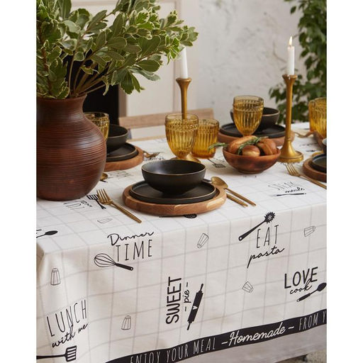 Скатерть Этель Homemade 149х180см, 100% хлопок, саржа 190 г/м2  фото 4