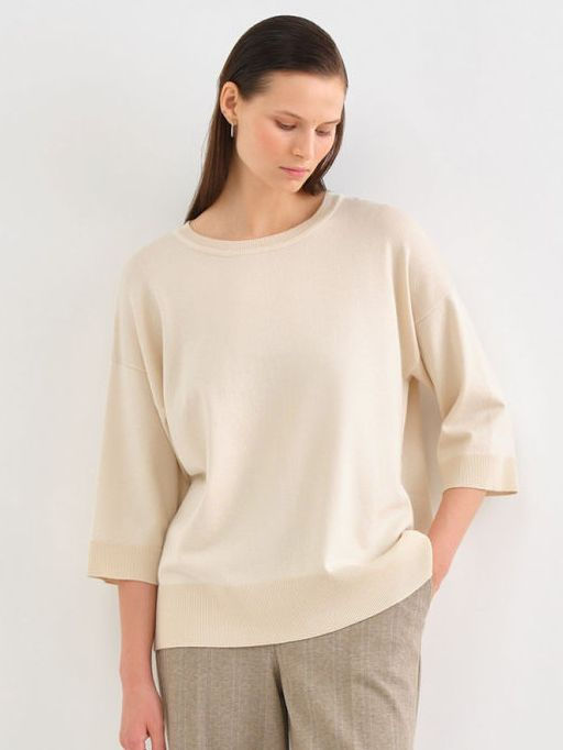 Conso/KJM 230621 - light beige Джемпер женский фото 5