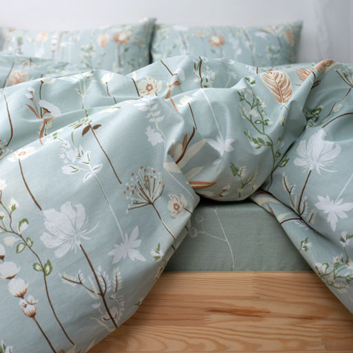 КПБ 2,0 спальный (с простыней на резинке 160х200х25, 2 наволочки 50х70), Ботанический сад ВБ Пододеяльник на молнии 177х217; простыня на резинке 160х200х25, наволочка 50х70 - 2шт. - Традиция фото 17