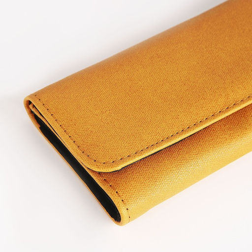 Кошелёк на кнопке, цвет жёлтый - Simaland фото 3