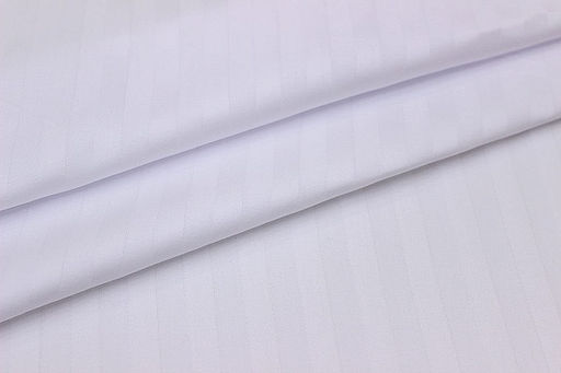 Сатин-страйп цв.Белый (оптически отбеленный) (1см*1см), ш.2.2м, хлопок-100%, 120гр/м.кв - Купава фото 3