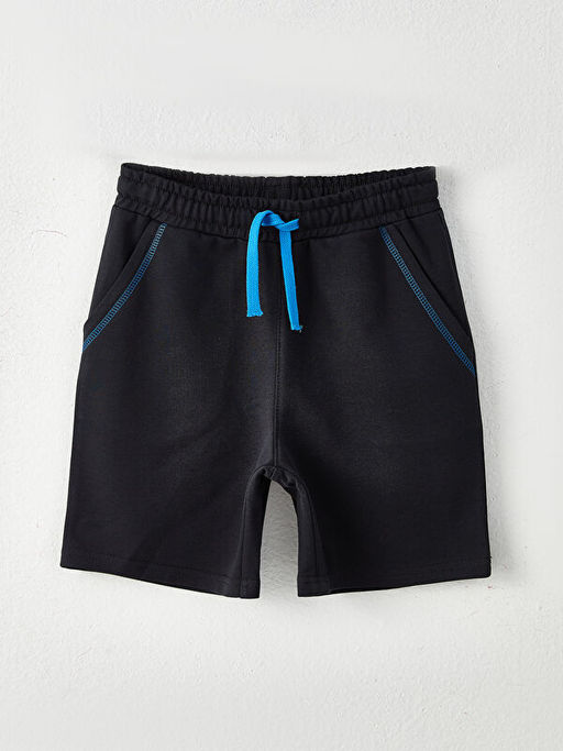 Bisiklet Yaka Bask?l? Uzun Kollu Erkek ?ocuk Sweatshirt ve ?ort - Waikiki фото 3