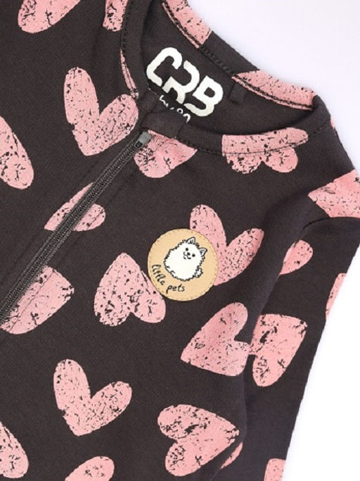 CRB wear / CWBG 90280-48-430 Комбинезон для девочки,темно-серый  фото 3