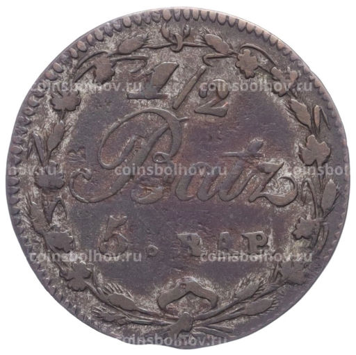 1\2 батцена 1805 года Швейцария Кантон Во