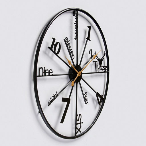 Часы настенные интерьерные «Рединг», серия: Лофт, металл, бесшумные, плавный ход, d=59 см, от батарейки 1хАА