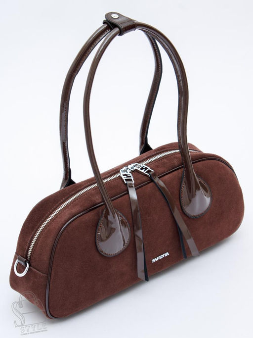 Сумка женская кожаная 91161MSS coffee Velina Fabbiano-Safenta в Новосибирске