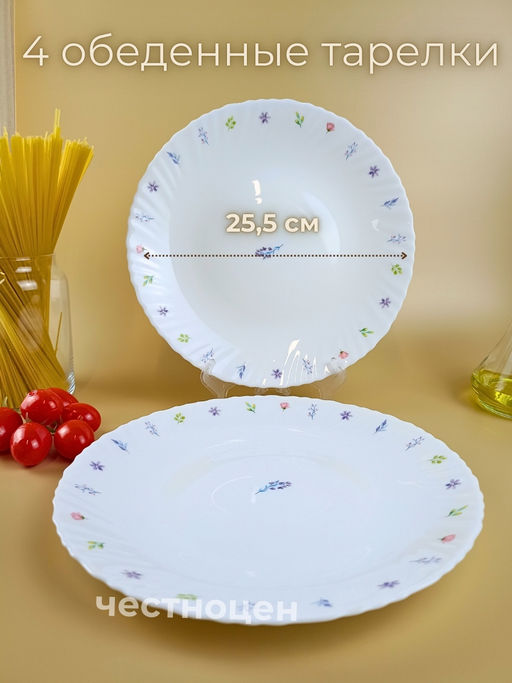 Набор столовой посуды на 4 перс. с рисунком 12предм. OLS-DM-27
