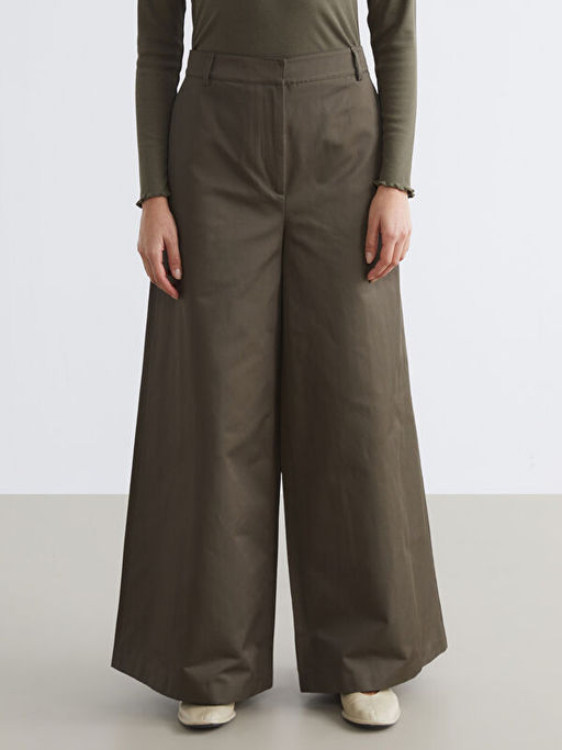 Loose Fit Geni? Pa?a Kad?n Pantolon