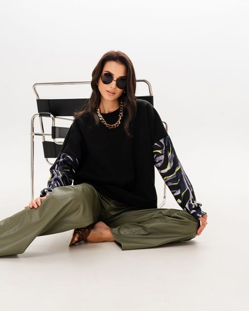 Свитшот с принтованными рукавами SSR003 - Sahar art lab фото 8