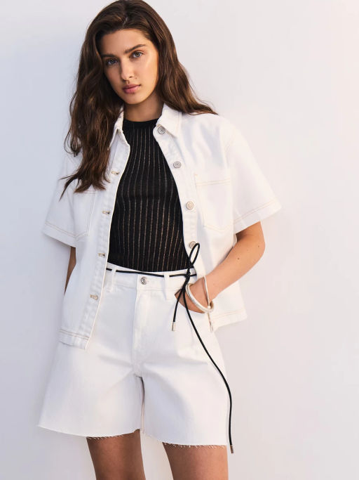 Джинсовые шорты А-силуэта ZR2605092301-1 / Zarina