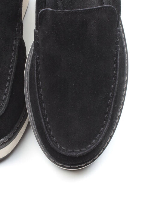 03-5060-3 BLACK Лоферы женские (натуральная замша)