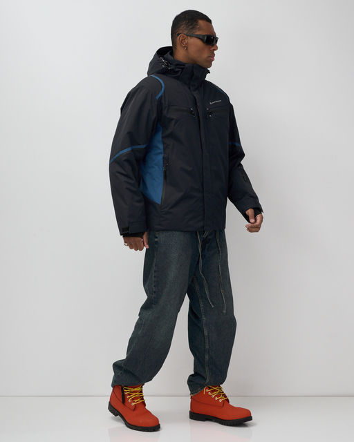 Горнолыжная куртка мужская зимняя темно-синего цвета 7617TS - Mtforce фото 11