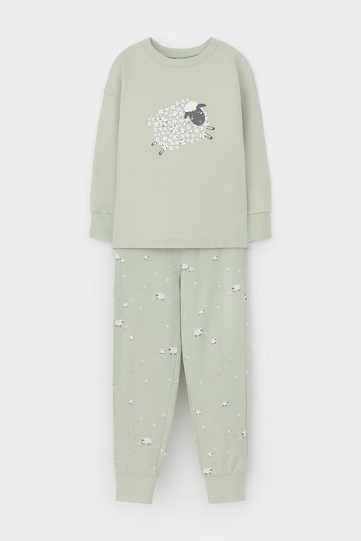 К 1567/морская пена,овечки пижама дет