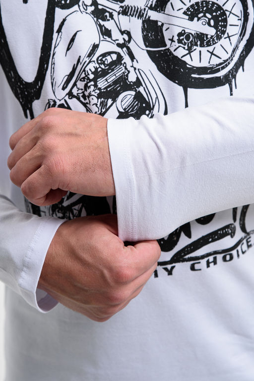 8534 Футболка с длинным рукавом мужская