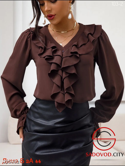Блузка женская с рюшами