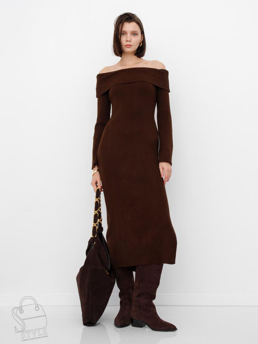 Сумка женская кожаная 1048M coffee Polina&Eiterou в Новосибирске