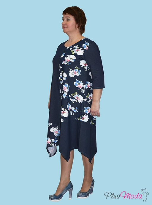 Платье Модель №1 размеры 52-62 - Plusmoda фото 2