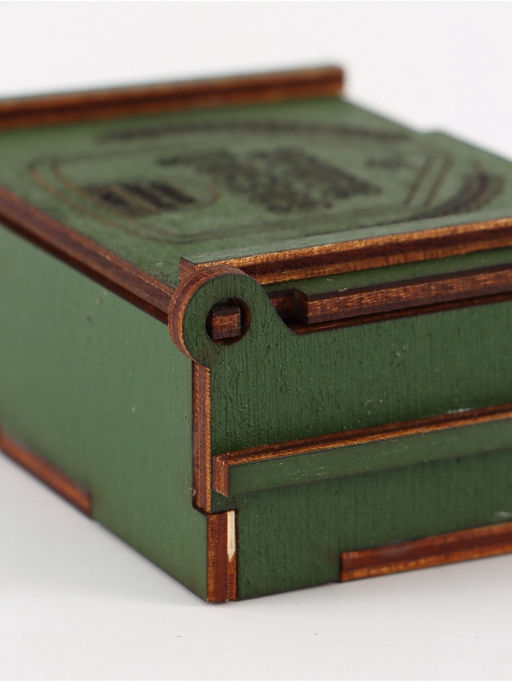 Цена за 2 шт. Коробка подарочная деревянная Боевой запас 8.5?6?3.5 см