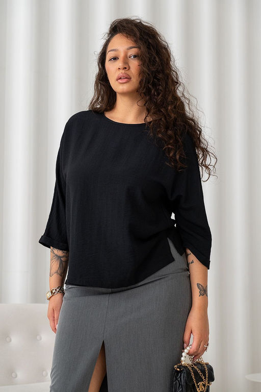 Блузка МД-249л черный