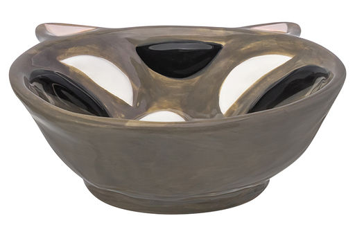 Миска для домашних питомцев 250 мл 15*13*4,5 см Котик, серый, керамика - Elan gallery фото 5