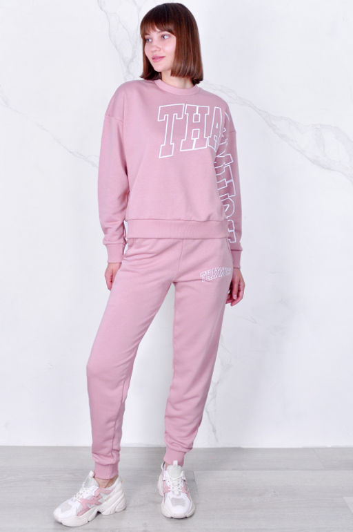 Арт. 2506 Костюм с брюками женский 44-52 (5 шт) Цвет:пудра - Калинка фото 9