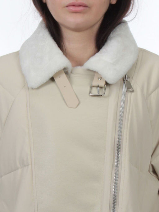 S24-263 BEIGE Куртка демисезонная женская (100 гр. холлофайбер) - Fashion фото 4