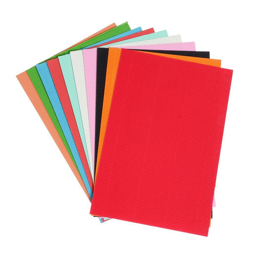 Картон гофрированный А4, 10 листов, 10 цветов, 180 г/м2 - Calligrata фото 2