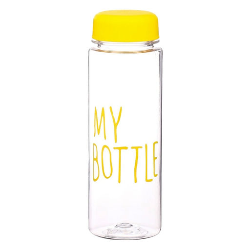 Бутылка для воды My bottle, 500 мл, 19.5×6 см, чехол в комплекте, жёлтая
