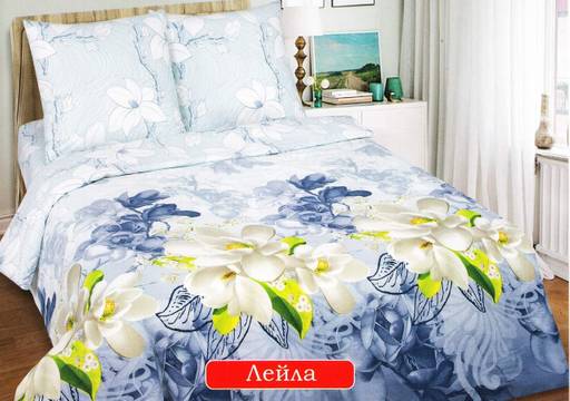 Постельное белье - Поплин Deluxe Лейла 1,5-спальный - Luteks фото 2