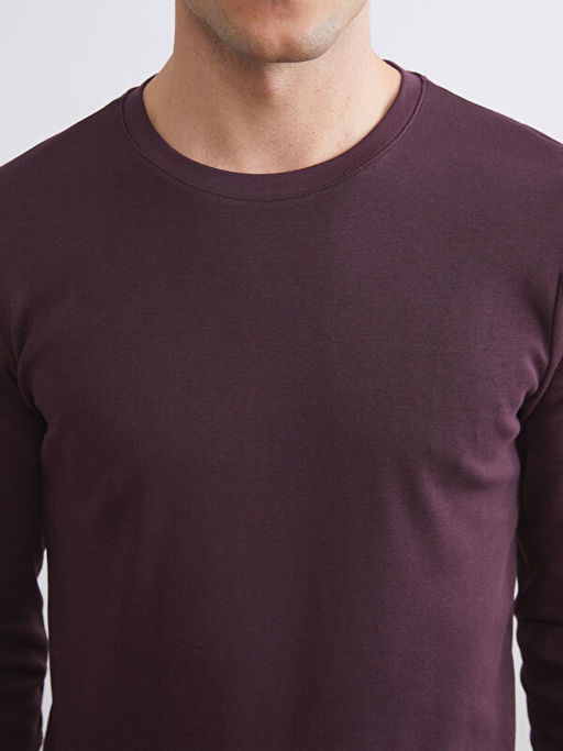 Bisiklet Yaka Basic Uzun Kollu Erkek Ti??rt