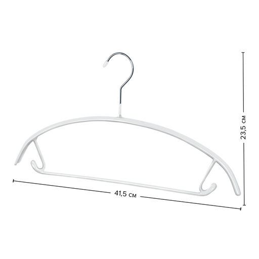 Набор вешалок метал., 6 шт., с закругленными плечиками, перекладиной и крючками Valiant  фото 29