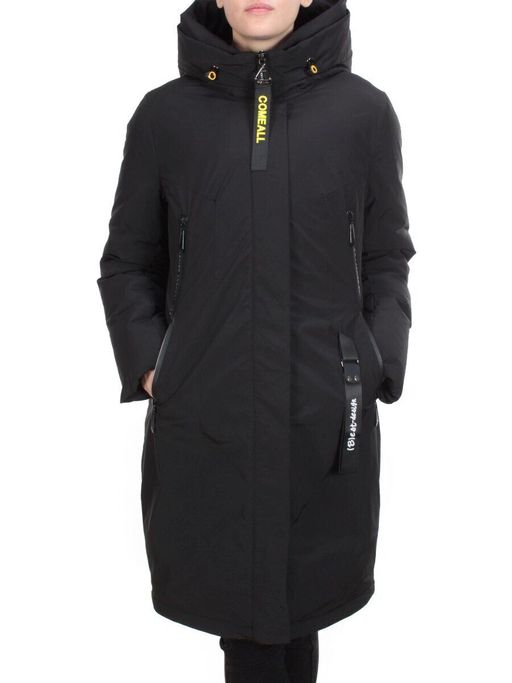 YR-961 BLACK Пальто зимнее женское АЛИСА (200 гр. холлофайбера) - Fashion фото 2