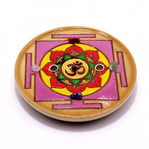 Подставка под благовония Шри Янтра символ изобилия и процветанияручная роспись - Сандаловый дом фото 4