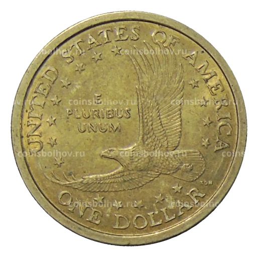 1 доллар 2000 года P США Сакагавея Парящий Орел